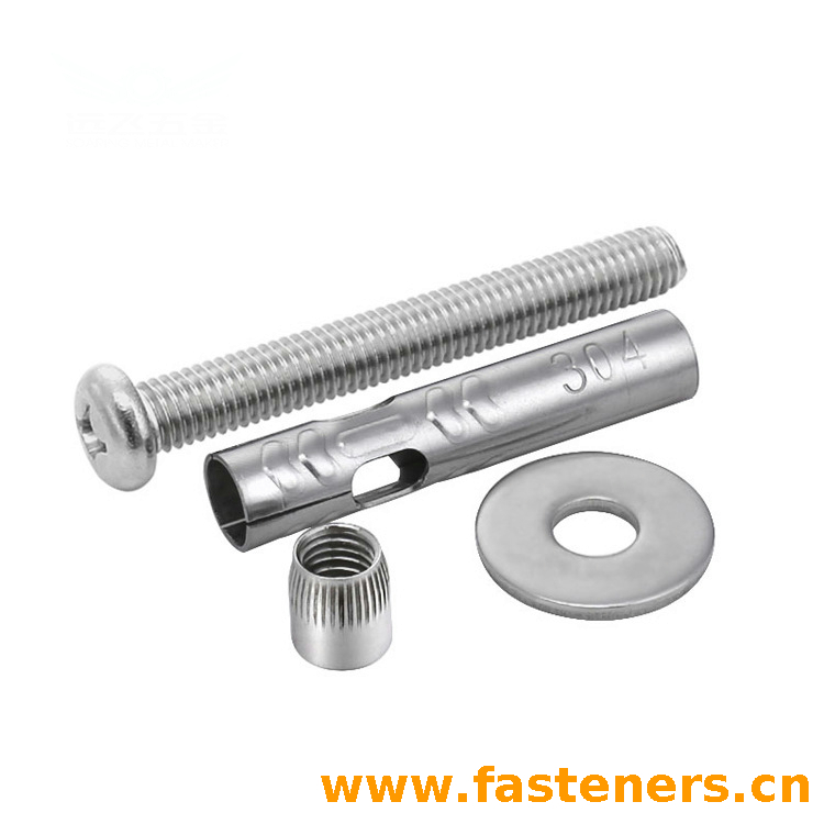 Stainless Steel Cross Recessed Pan Head Expansion Sleeve Anchor Bolt