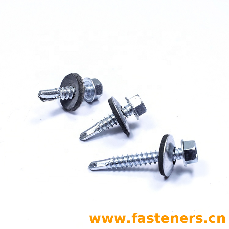 Epdm Washer Galvanized Din7504 K Hex Head Patta Self Drilling Screws Buy Din7504 Self